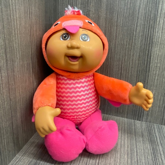 Cabbage Patch Kids Cuties ROSALIE FLAMINGO Doll Exotic Friends Pink #WTC-57C. - Picture 1 of 8